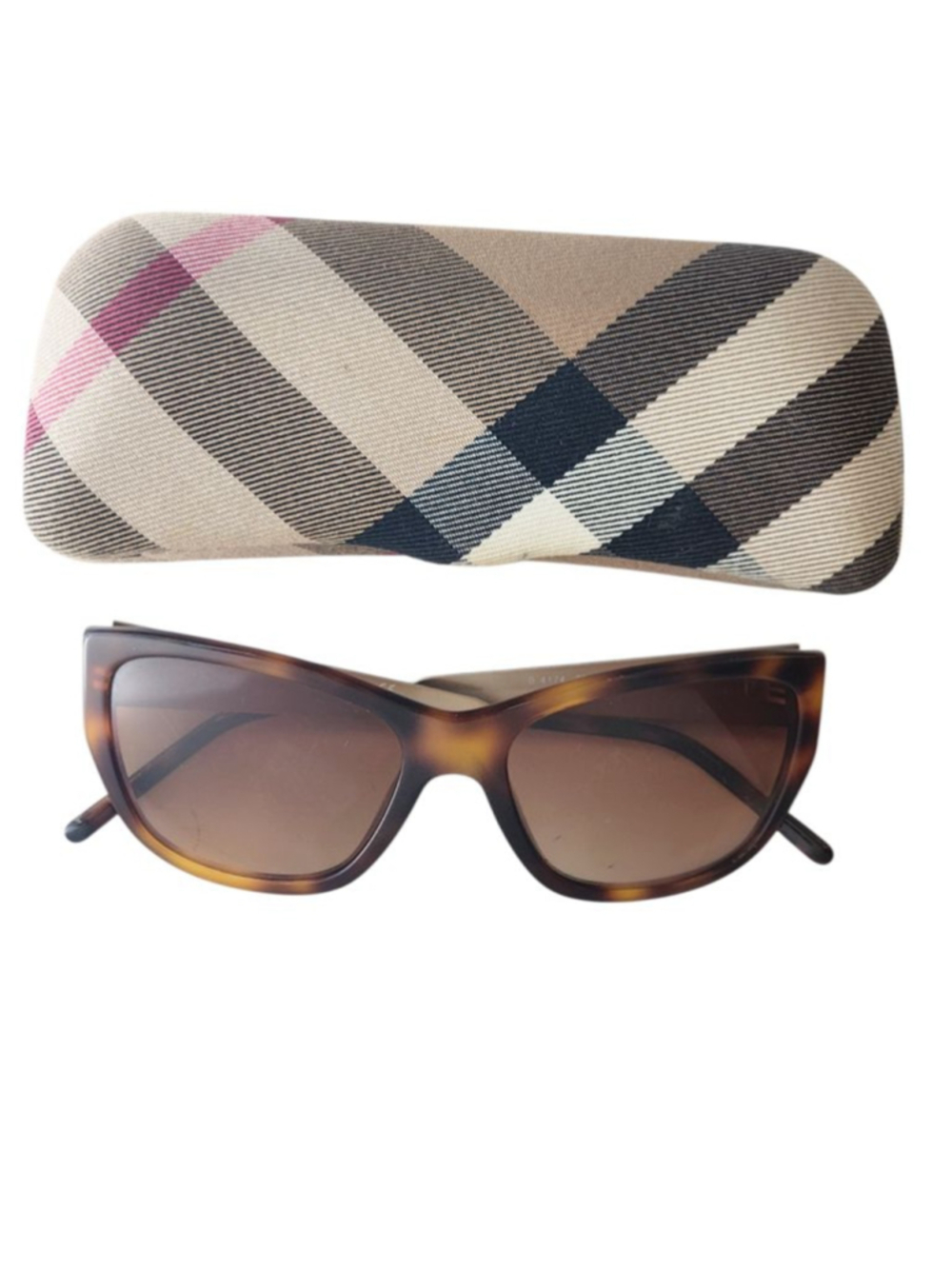 BURBERRY Brown Tortoiseshell Sunglasses B 4174 56 mm 23